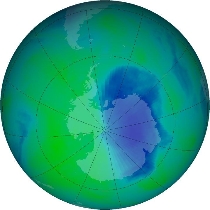 Ozone Map 1999-12-22